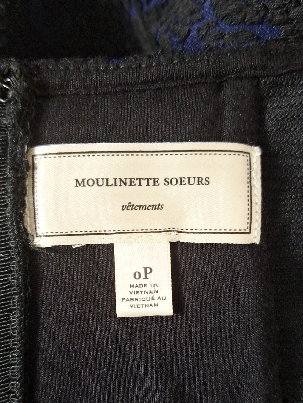 Moulinette Sours Anthropologie Navy Blue Black Larkin Lace Sheath Dress Size 0P